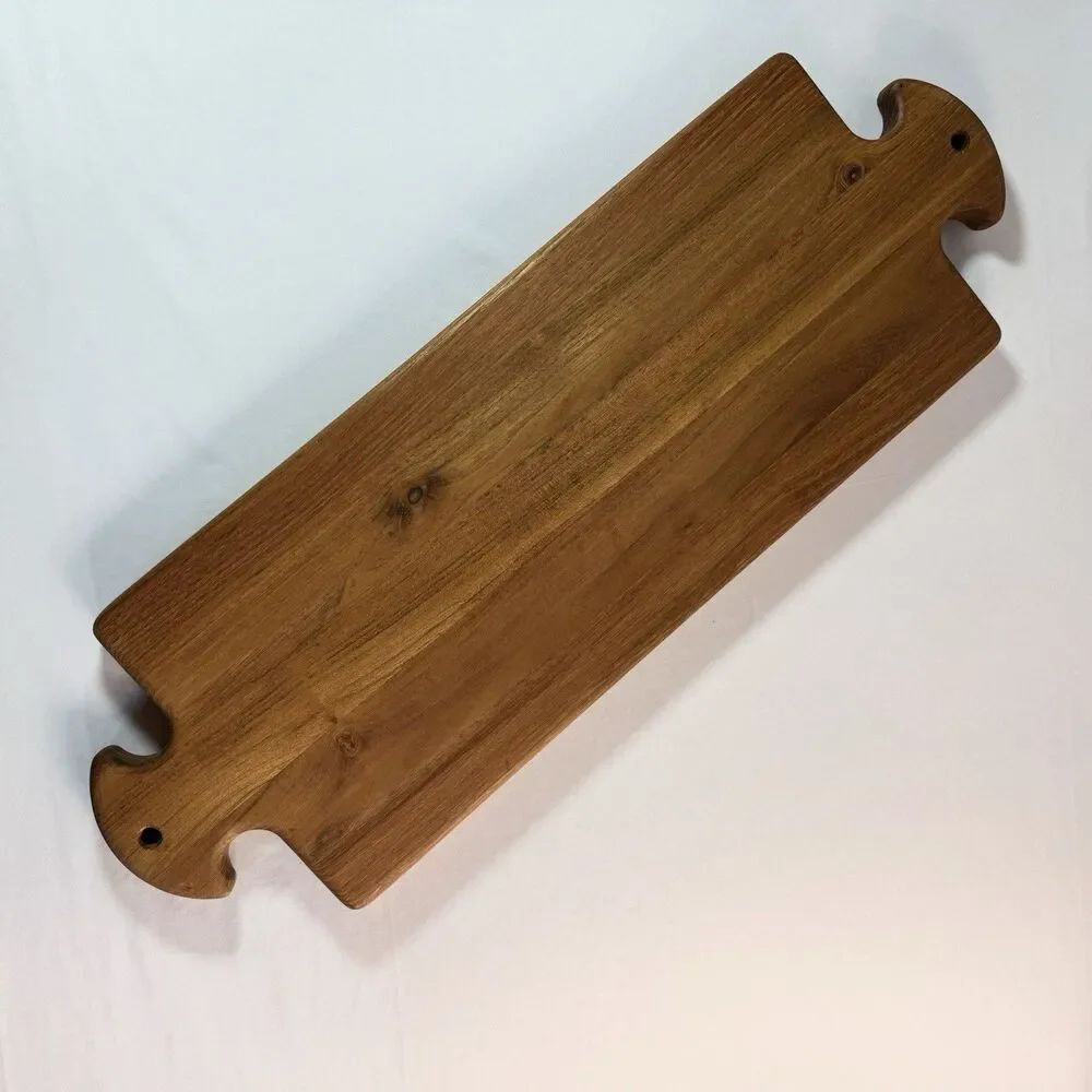 ETU Home Wood Rectangle Charcuterie Cheese Serving Board